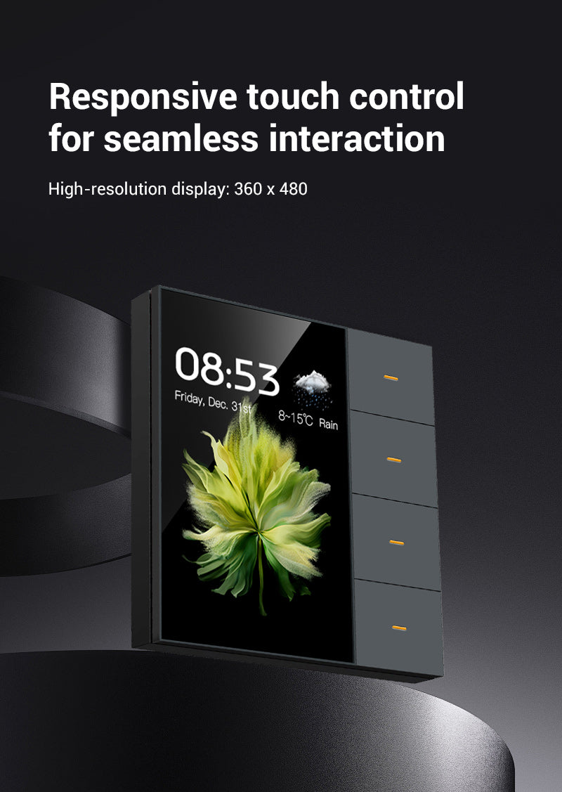 4-Gang ZigBee Wall Switch & Scene Panel