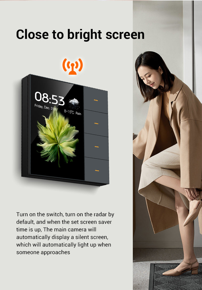 4-Gang ZigBee Wall Switch & Scene Panel