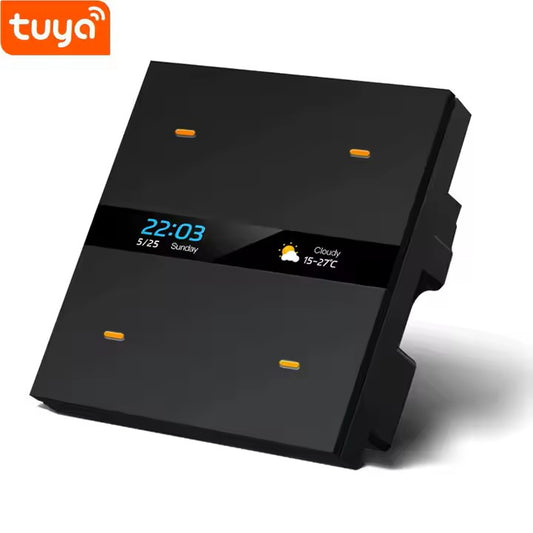 4-Gang Smart Switch & Scene Panel – 2-in-1