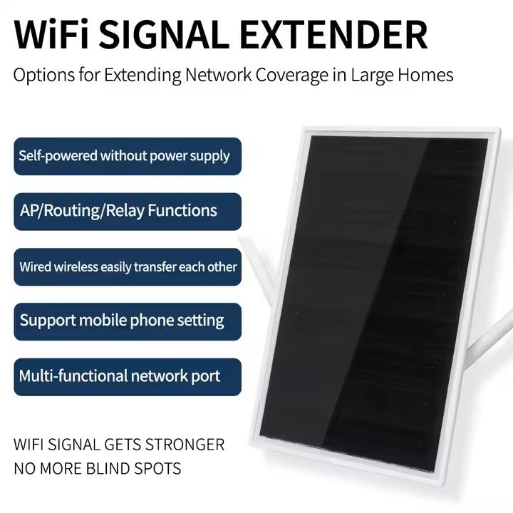 15W Solar Powered Wi-Fi Range Extender