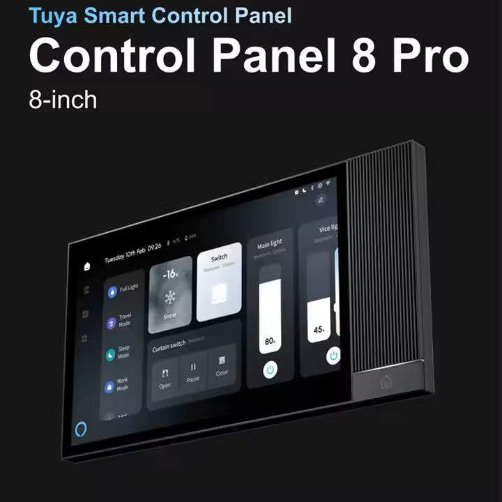 8" Smart Touch Panel with ZigBee, BLE, Alexa & IR