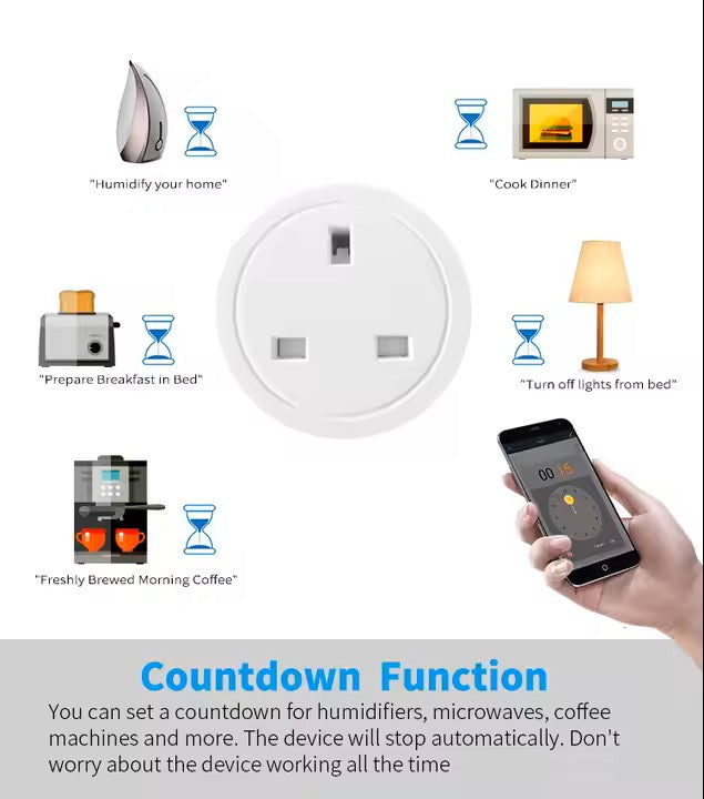 WiFi UK Smart Wall Outlet Socket